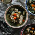 Spinach, Beans and Barley Soup