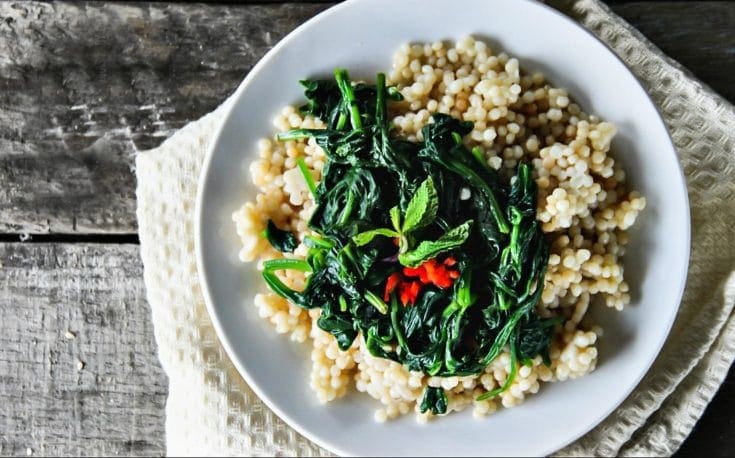 Couscous with Spinach