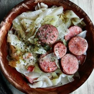 Sauteed Sauerkraut with Smoked Sausage