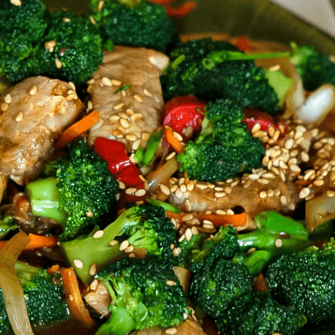 Broccoli and Pork Tenderloin Stir-Fry