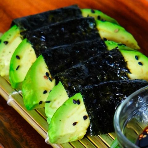 Avocado Wrapped with Seaweed