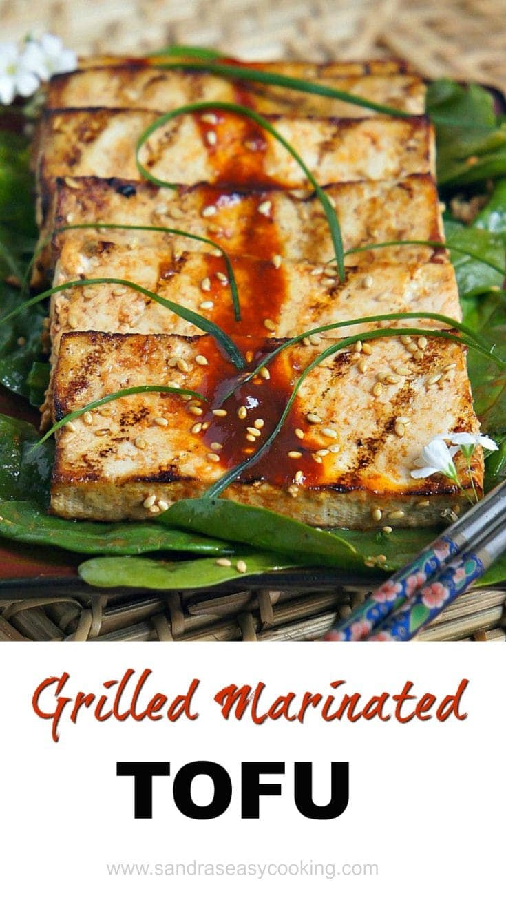 Grilled Marinated Tofu Sandra's Easy Cooking