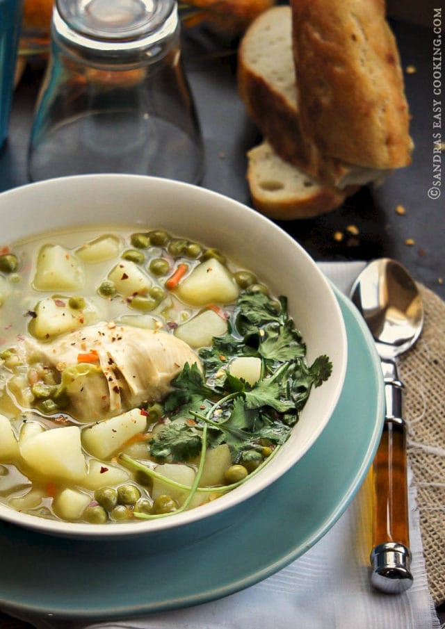 Peas and Chicken Soup Recipe