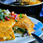 Baked Crepes with Mushrooms and Spinach
