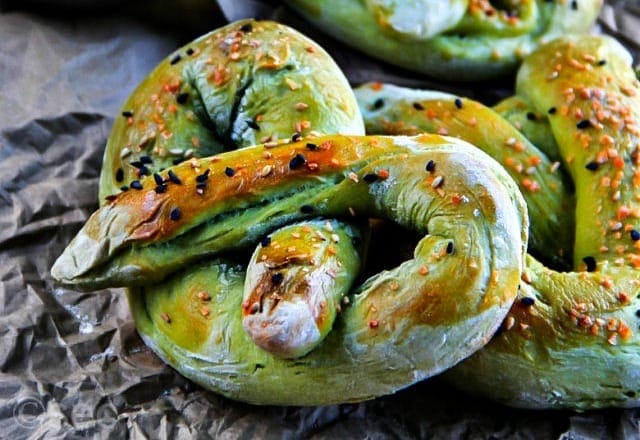 Green Tea Soft Pretzels