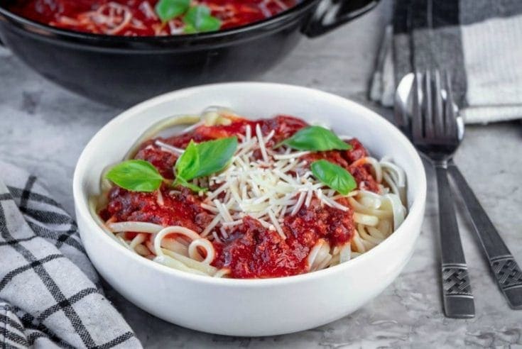 Quick and Easy Pasta with Beef Sauce