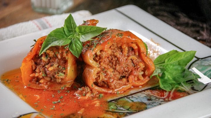 Stuffed Peppers With Ground Beef And Rice Sandra S Easy Cooking