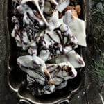 Marbled Chocolate Almond Bark with Sea Salt