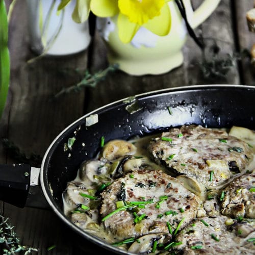 Turkey Patties in Mushroom Sauce Sandra's Easy Cooking