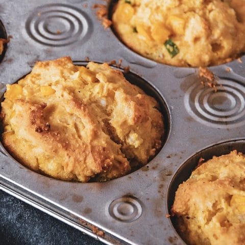Gluten Free Corn Muffins with Scallions