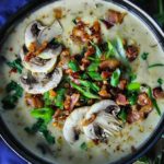 Leek, Potato and Mushroom Soup