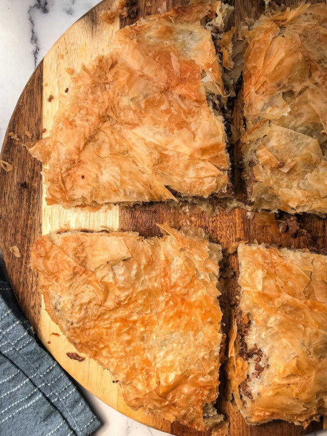 Phyllo Meat Pie Pastry —Bakery Style Burek