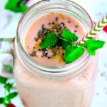Raspberry-Banana, frozen smoothie recipe with a video