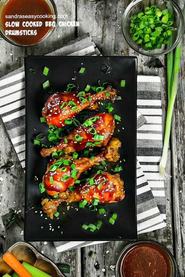 Slow Cooked BBQ Chicken Drumsticks Sandra's Easy Cooking