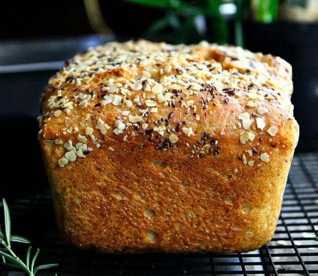 No Knead Whole Wheat Bread