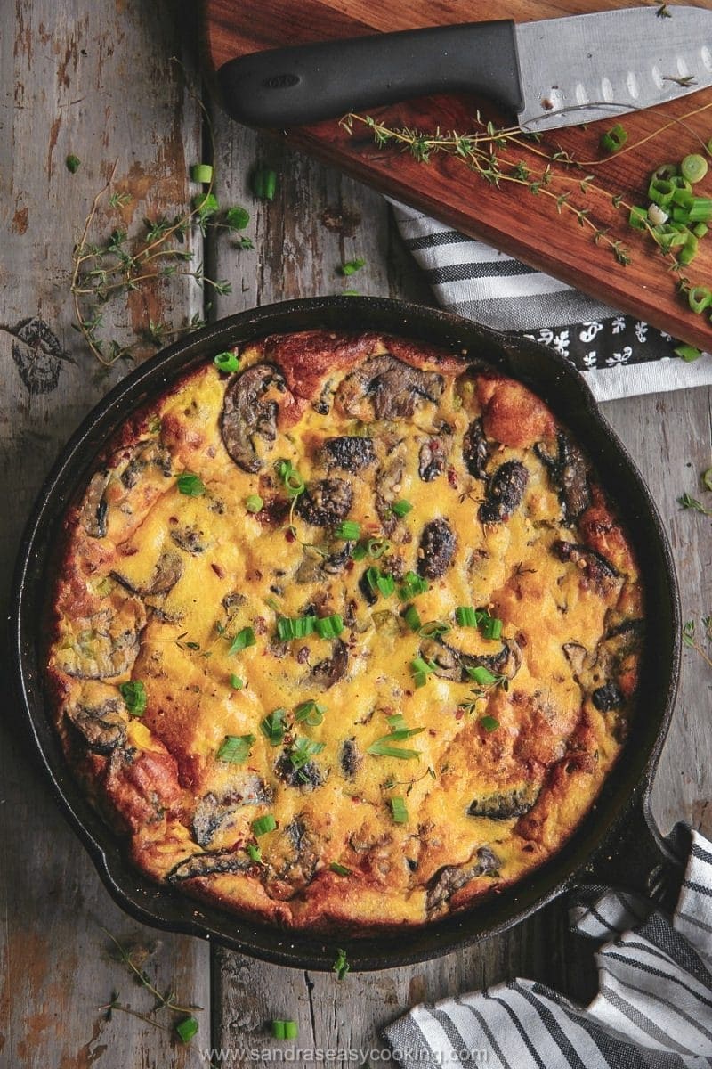 Mushroom Frittata Sandra's Easy Cooking Breakfast and Brunch Recipes