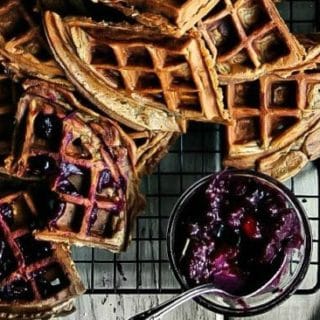 Sweet Potato Cocoa Waffles