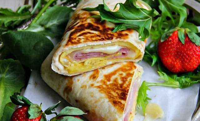 Egg, Cheese and Ham Wrap