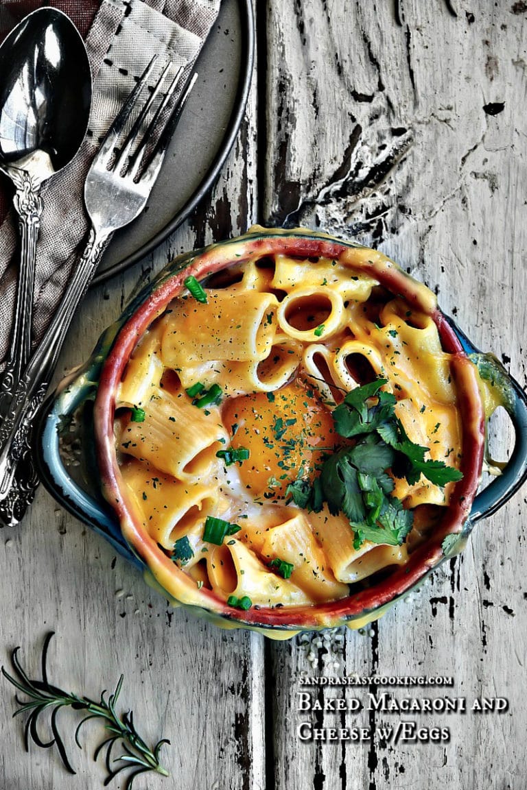 Baked Macaroni and Cheese with Eggs Sandra's Easy Cooking DINNER