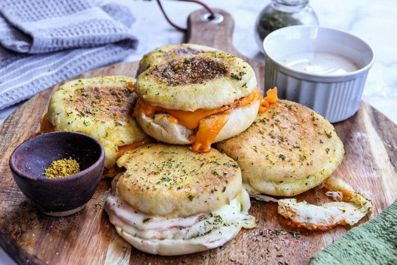 English Muffin Baked Sandwiches Sandra's Easy Cooking Sandwiches