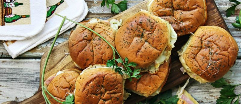 Ham and Cheese Potato Rolls, Hot Sandwiches Recipe