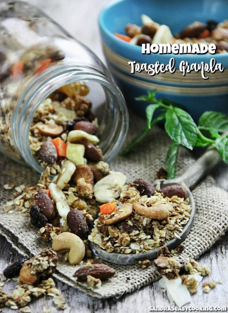 The Best Homemade Toasted Granola Sandra's Easy Cooking