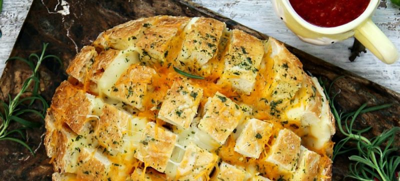 Pull Apart Two Cheese Bread Recipe