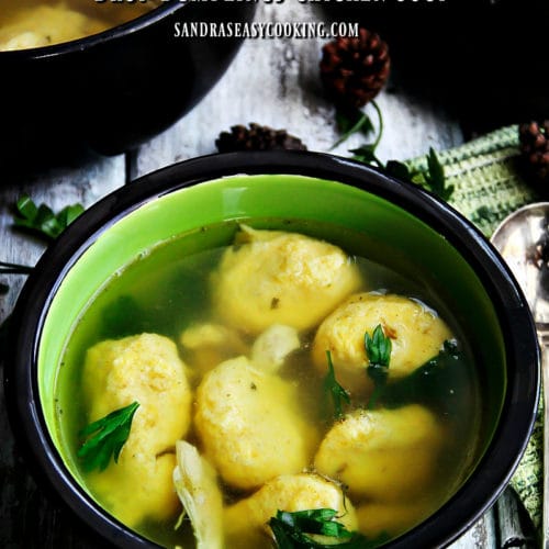 Homemade Drop Dumplings, Chicken Soup Sandra's Easy Cooking