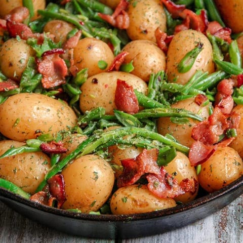 Southern Green beans and New Potatoes with Bacon Recipe