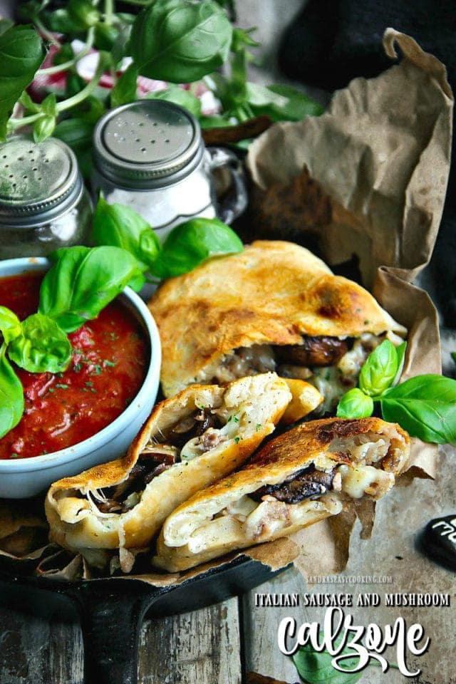 Italian Sausage and Mushroom Calzone