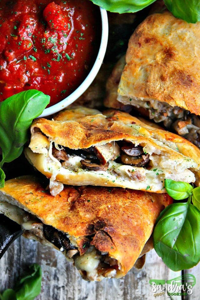 Italian Sausage and Mushroom Calzone