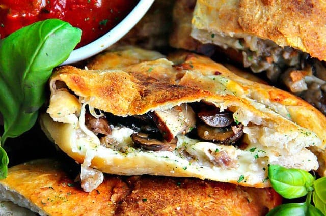 Italian Sausage and Mushroom Calzone