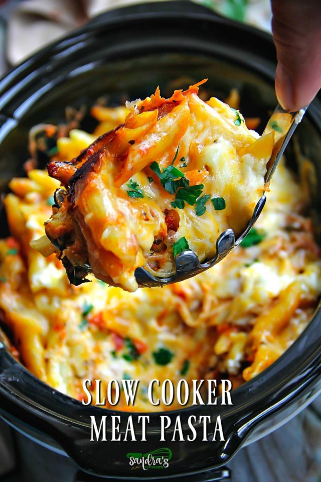 Slow Cooker Meat Pasta