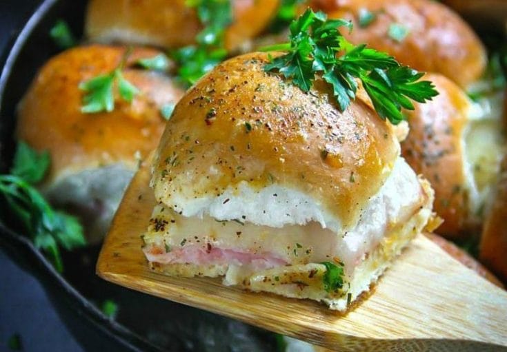 Ham and Cheese Skillet Sliders
