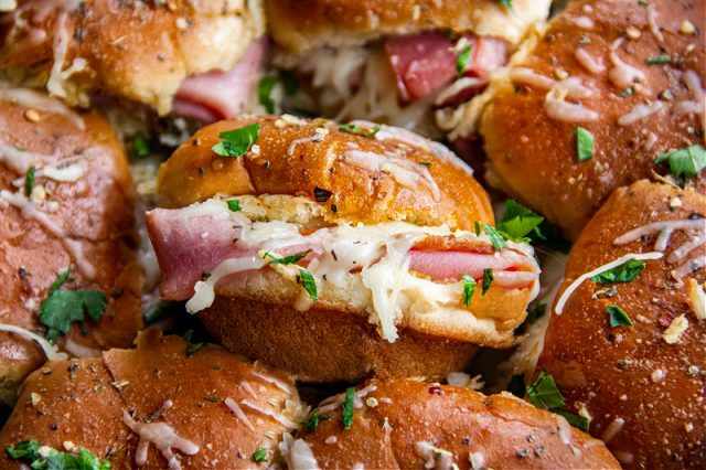 Ham and Cheese Skillet Sliders