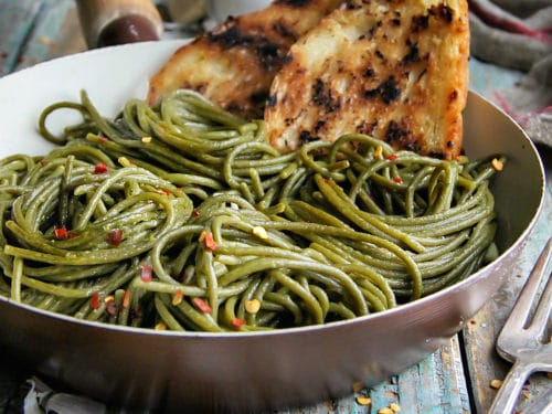 Olive Oil Garlic Supergreens Spaghetti Sandra S Easy Cooking