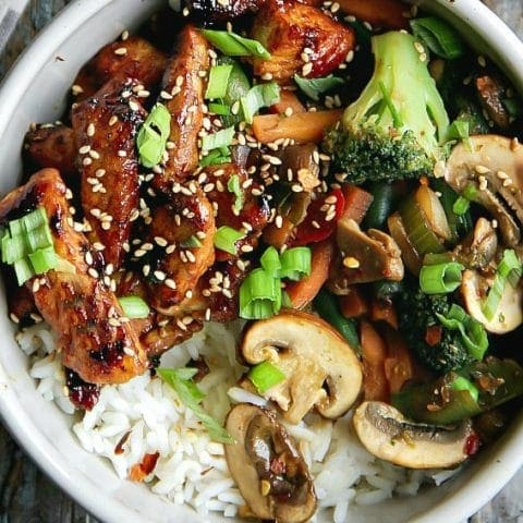 Chicken and Mixed Vegetables Stir-Fry