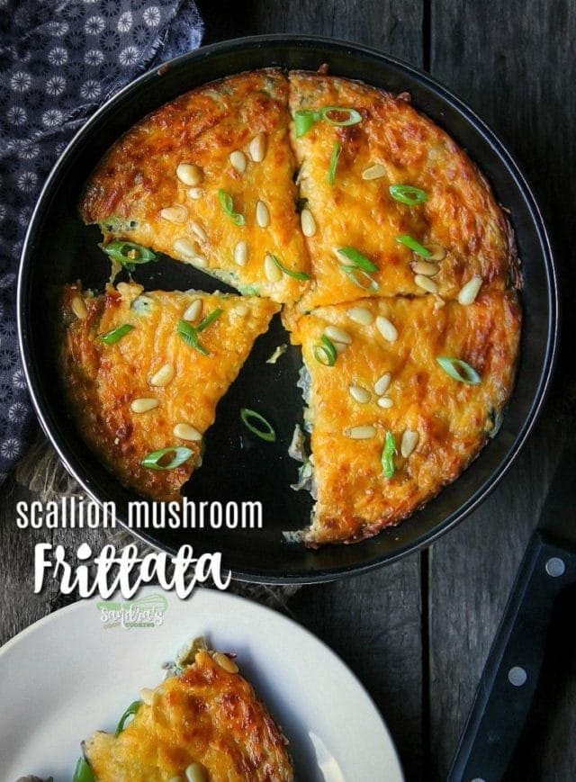 Scallion Mushroom Frittata