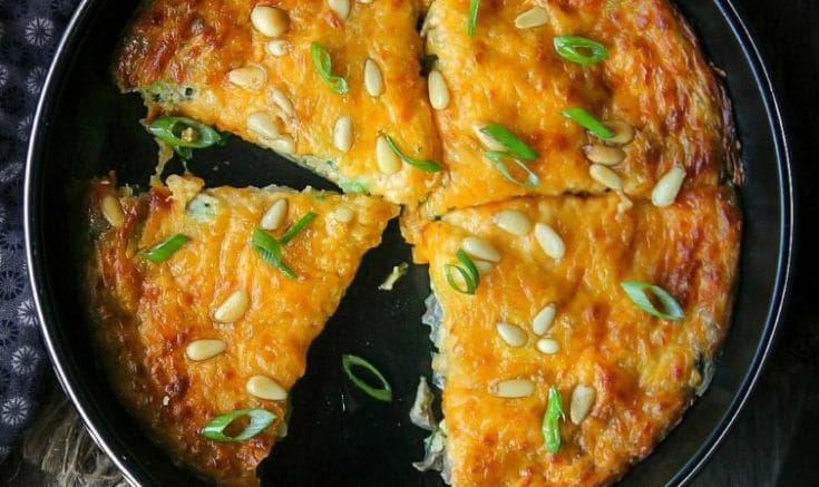 Scallion Mushroom Frittata