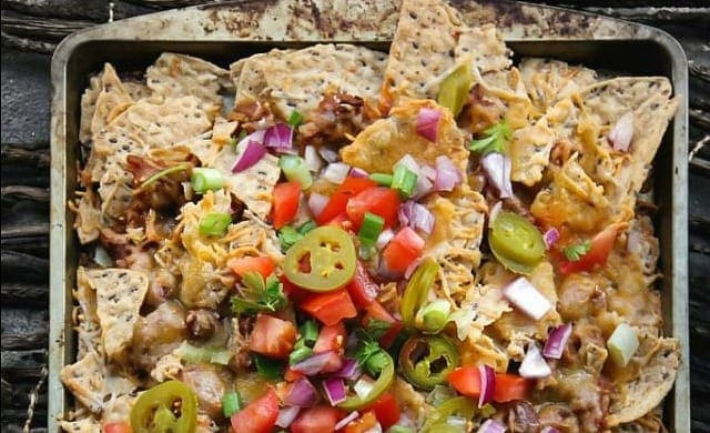 Meatless Chili Nachos