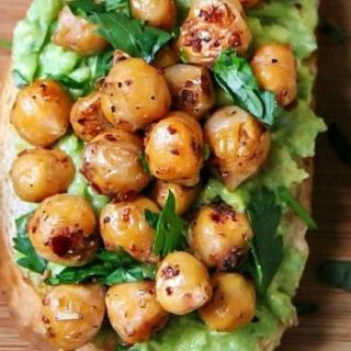 Avocado Toast with Spicy Chickpeas