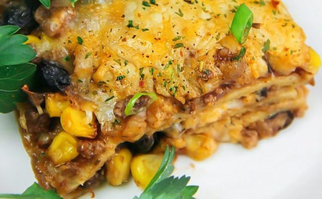 Mexican Inspired Lasagna - Sandra's Easy Cooking