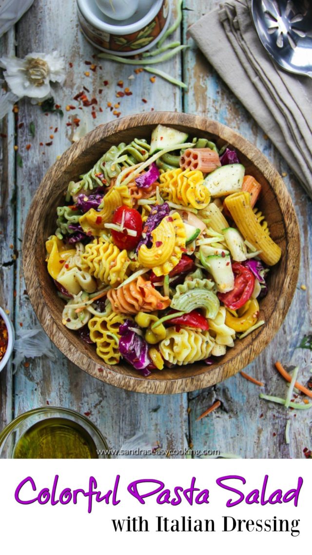 Colorful Pasta Salad with Italian Dressing Recipe