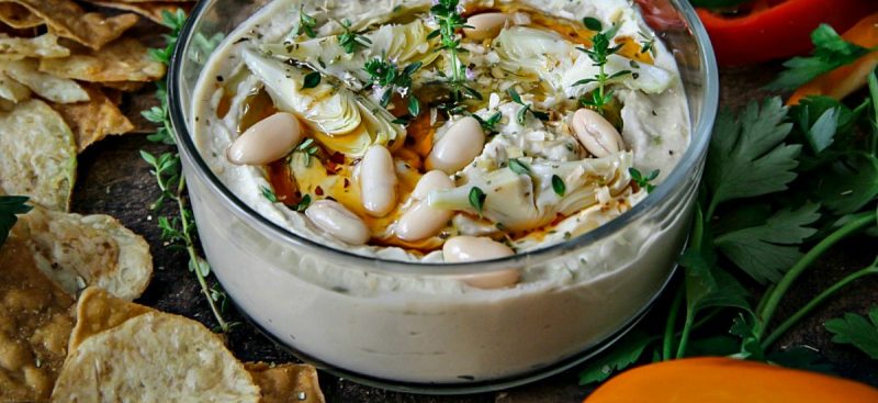 Artichoke and Cannellini Beans Hummus