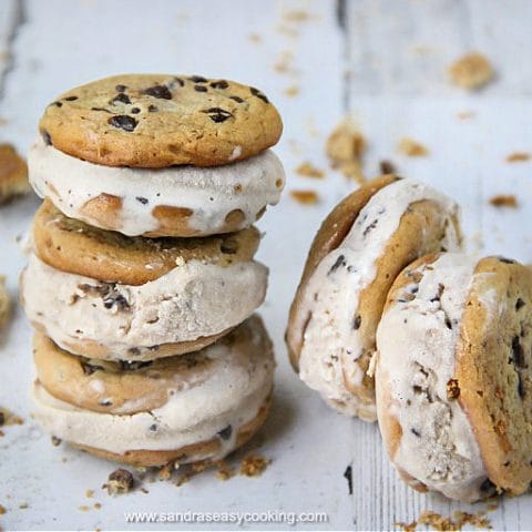 Chocolate Chip Cookie Ice Cream & Ice-Cream Sandwiches