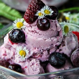 Easy Berry Medley and Cherry Ice Cream
