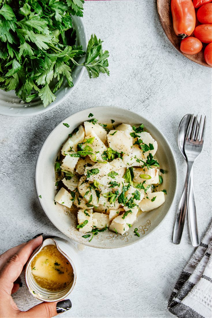 Boiled Potatoes with Butter and Parsley