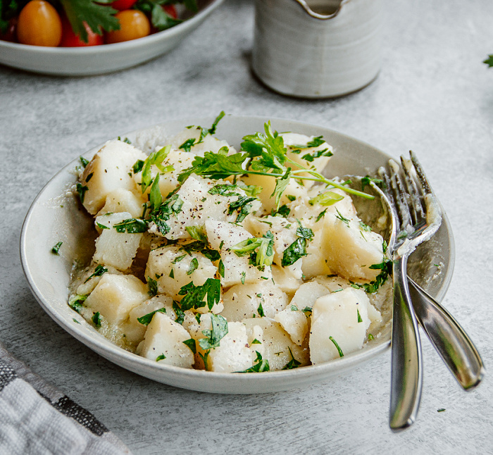 The Best Buttery Boiled Potatoes - Completely Delicious