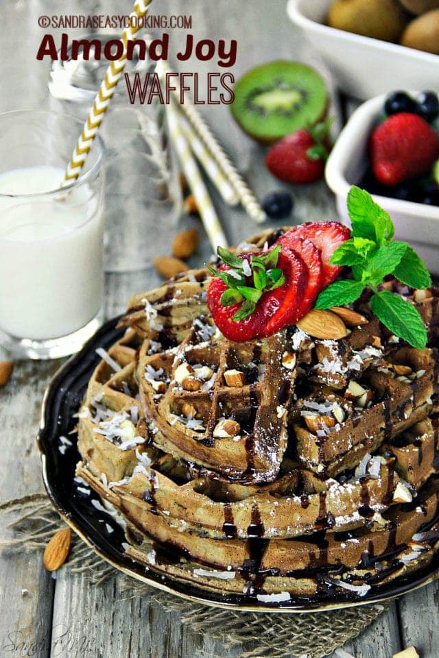 Almond Joy Waffles Sandra's Easy Cooking