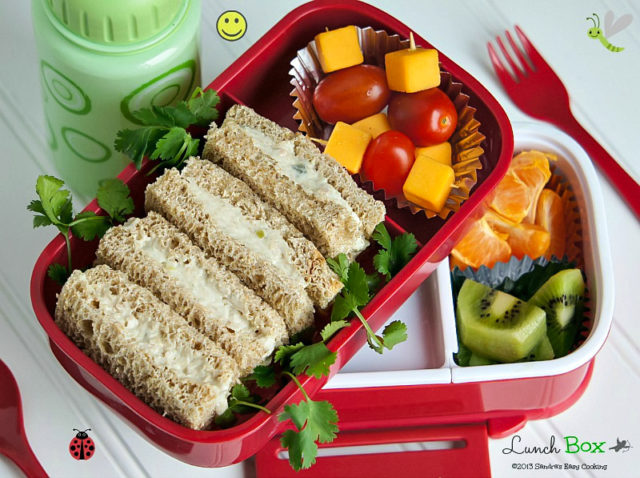 Chicken Salad Sandwiches Lunch Box 